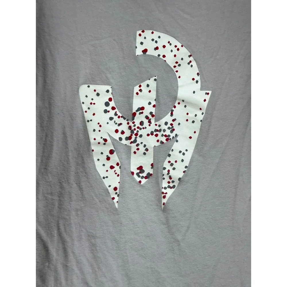 Adidas Amplifier Short‎ Sleeve T-Shirt Mens M Grey Graphic Print